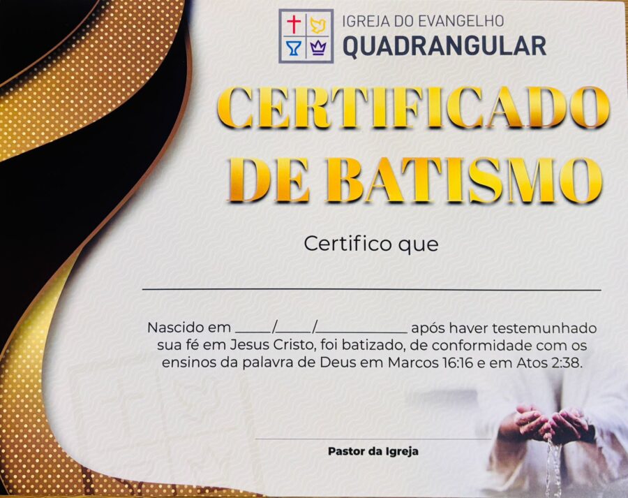 Certificado de Batismo